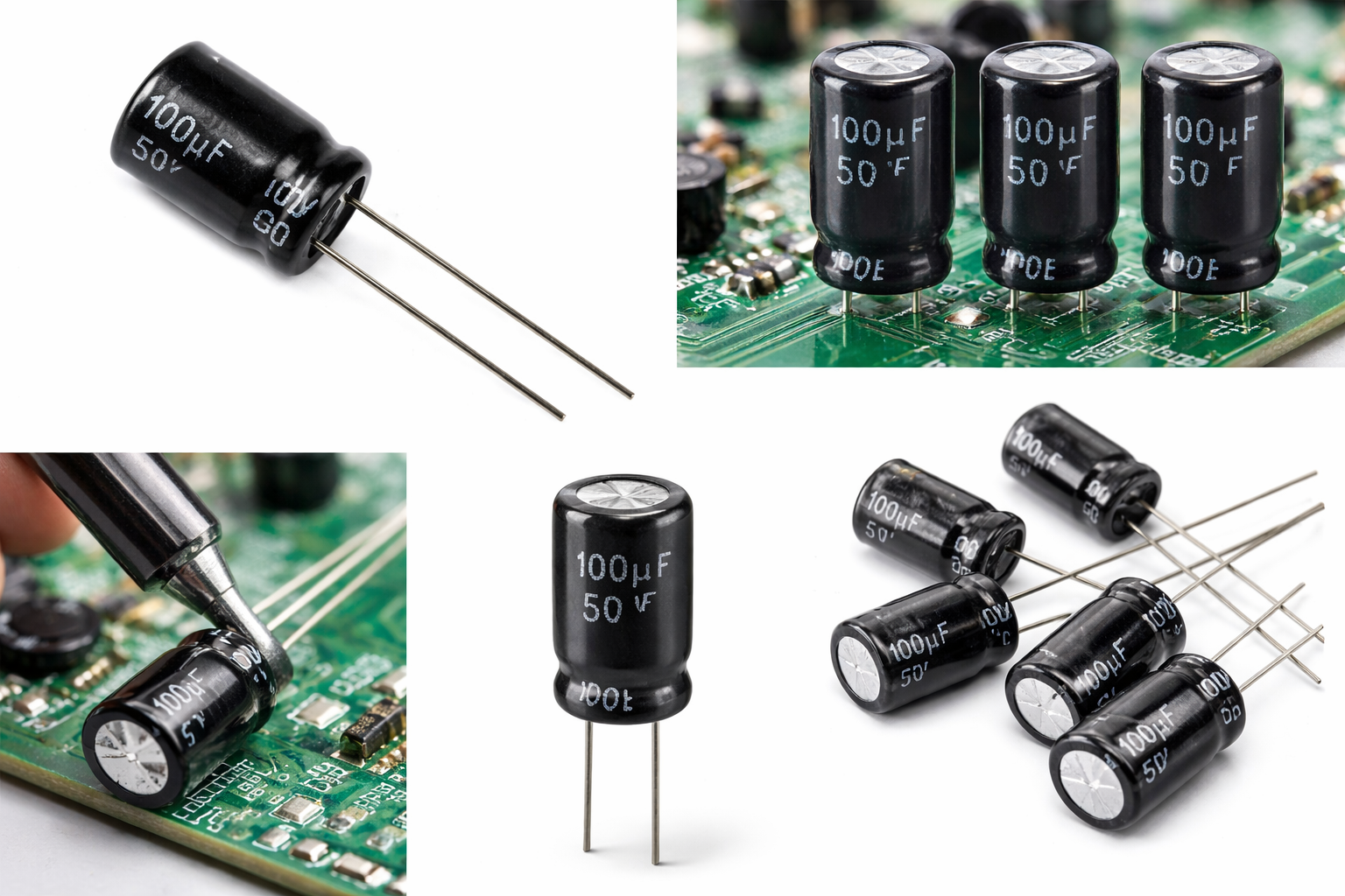 100uF 50V Electrolytic Capacitor