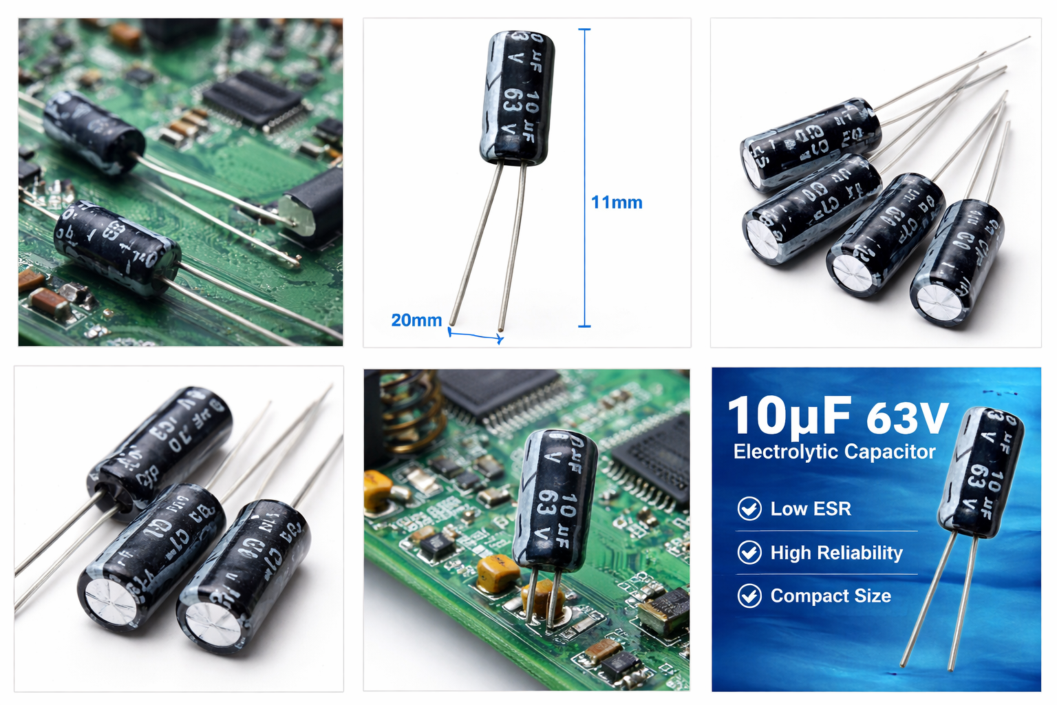 10uf 63V Electrolytic Capacitor