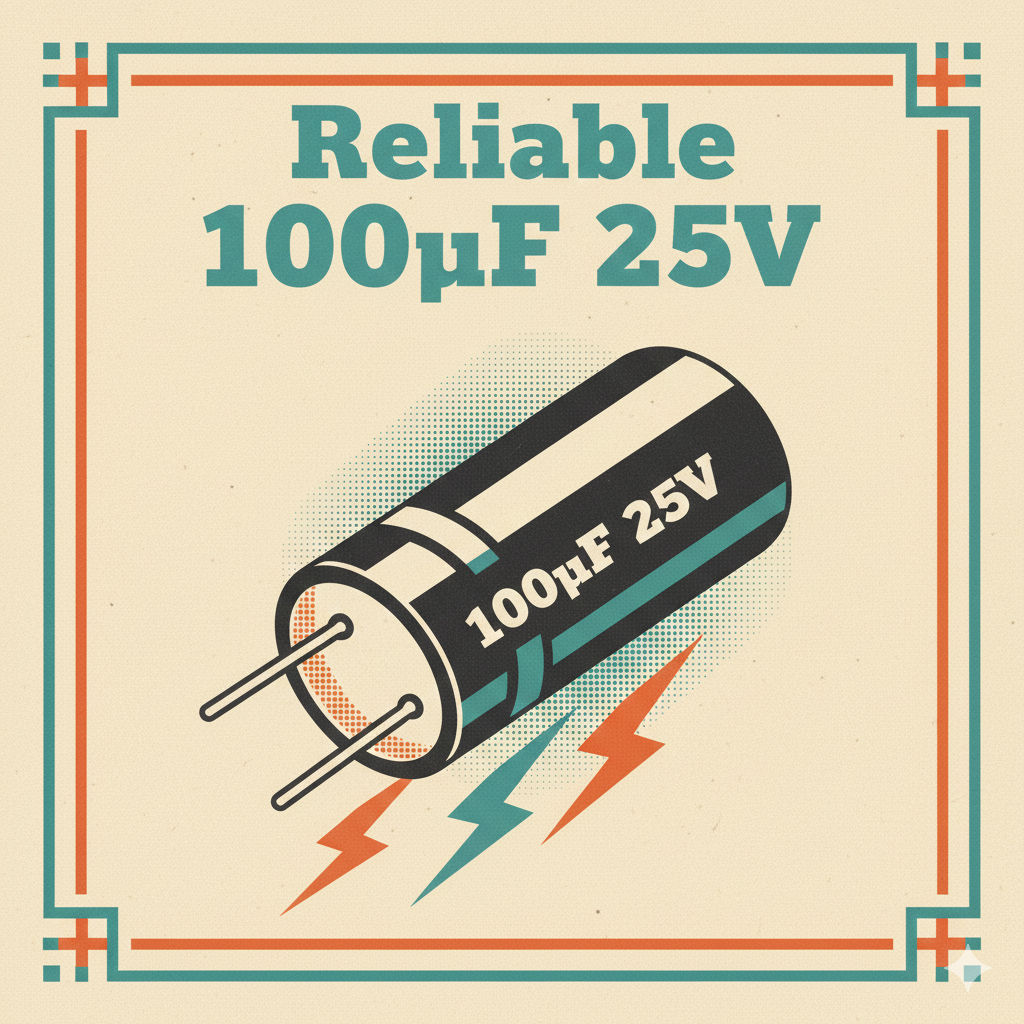 100uf 25V Electrolytic Capacitor
