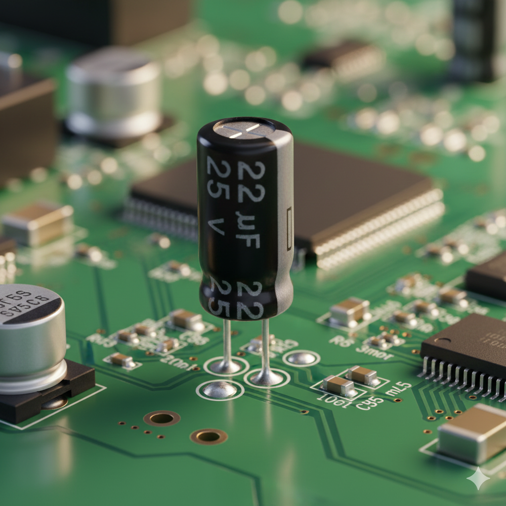 22uF 25V Electrolytic Capacitor